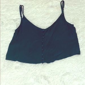 Green crop top